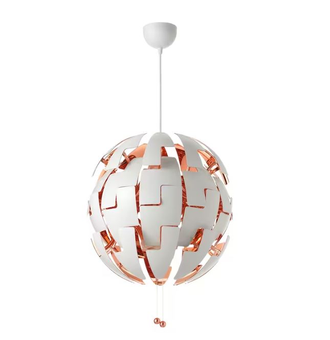 IKEA PS 2014 Pendant Lamp, White/Copper Colour, 52 cm
