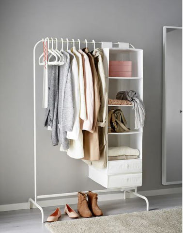 IKEA MULIG Clothes Rack, 99 x 152 cm - White