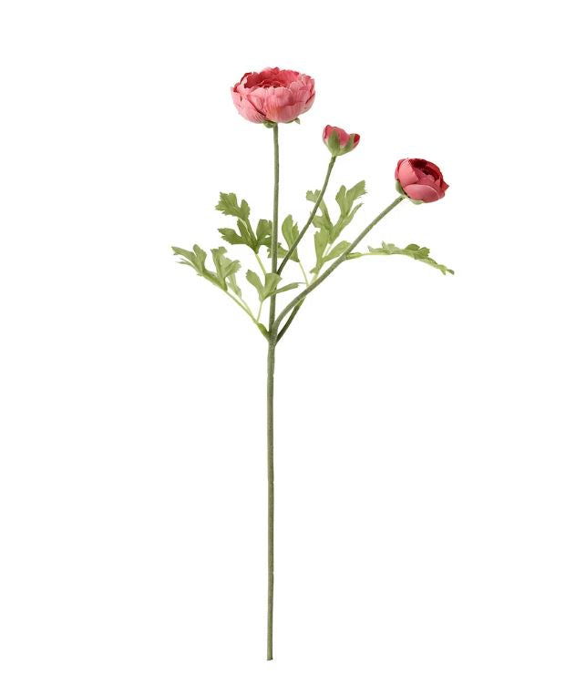 IKEA SMYCKA Artificial Flower, Ranunculus, Pink, 52cm