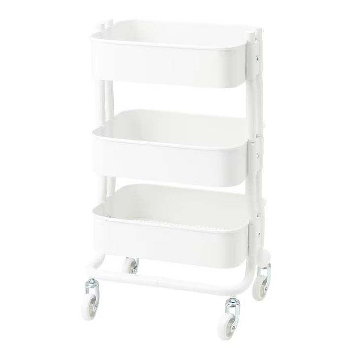 IKEA RASHULT Trolley, White, 38×28 cm