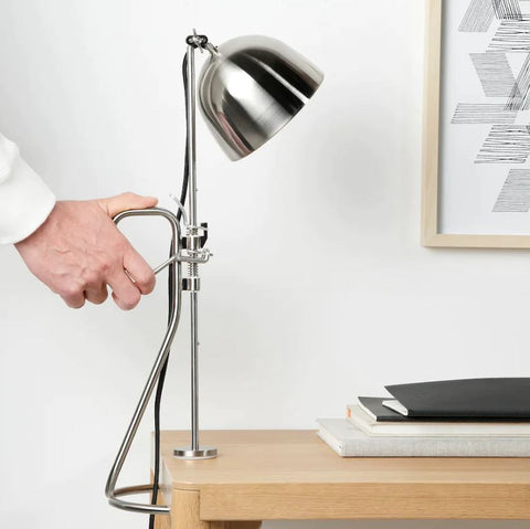 IKEA RAVAROR Clamp Table Lamp, Stainless Steel