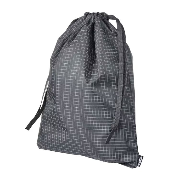 IKEA RENSARE Bag, Check Pattern-Black 30x40 cm-8 L