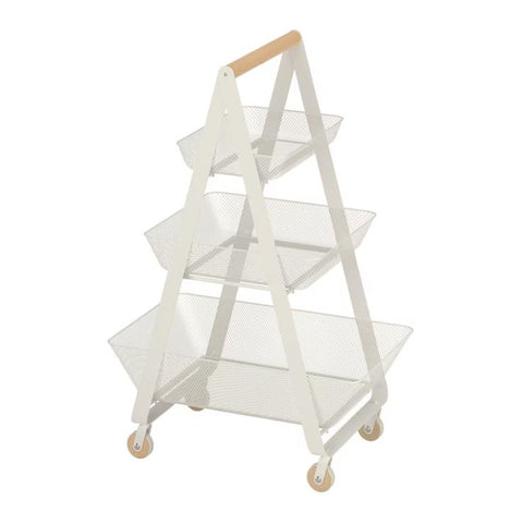 IKEA RISATORP Trolley, White, 57x39x86 cm