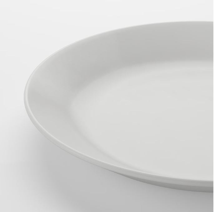 IKEA OFTAST Side Plate -White, 25 cm