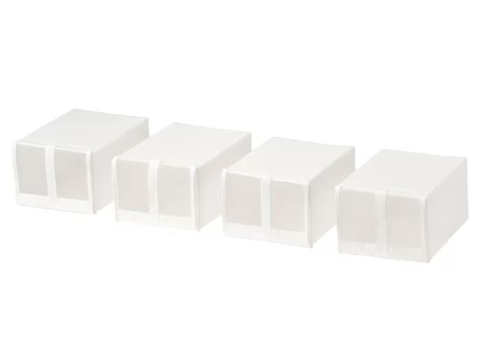 IKEA SKUBB SHOSE BOX, 22x34x16 Cm- WHITE
