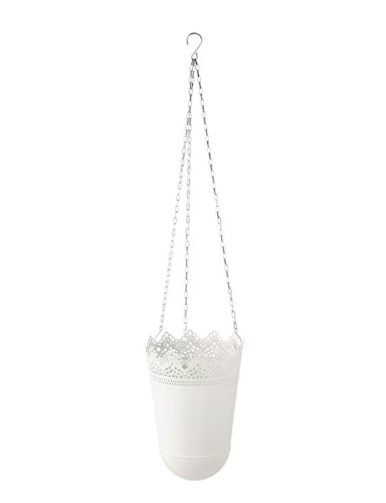 IKEA SKURAR Hanging Planter, in/outdoor Off-White, 12 cm