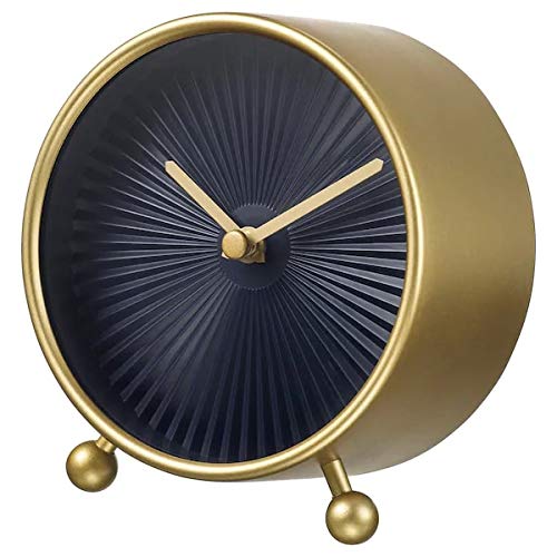 IKEA SNOFSA Table Clock, Brass-Colour, 11 cm