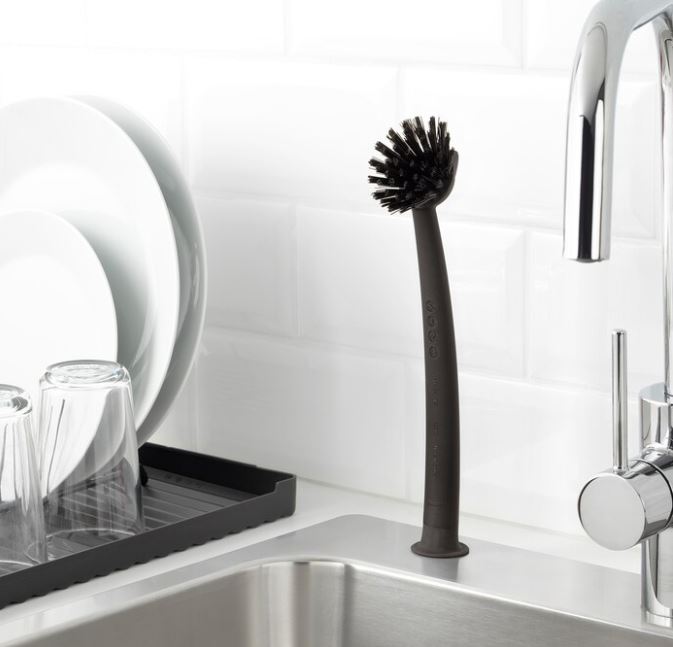 IKEA RINNIG Dish-Washing Brush, Grey