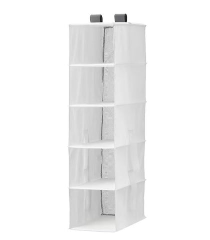IKEA RASSLA Storage With 5 Compartments, White, 25x40x98 cm