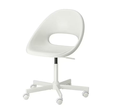 IKEA LOBERGET / MALSKAR Swivel Chair, White