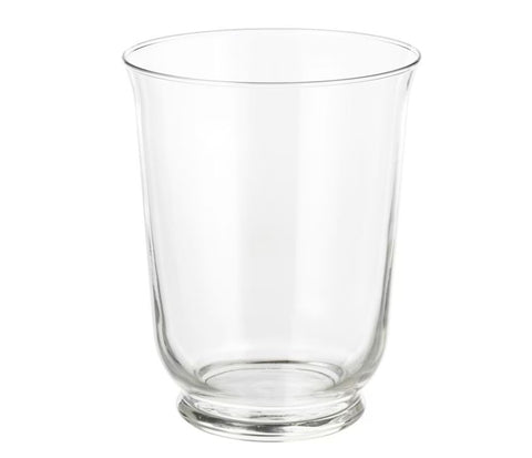 IKEA POMP Vase / Lantern, Clear Glass, 18 cm