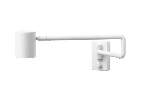 IKEA NYMÅNE Wall Lamp With Swing Arm, Wired-In, White