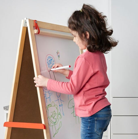 IKEA MALA Whiteboard Pen With Holder-Eraser, Mixed Colours