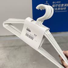 IKEA TRYSSE Hanger, white/grey 5 pcs FREE SHIPPING