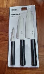 IKEA FÖRSLAG 3-piece knife set FREE SHIPPING