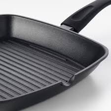 IKEA HEMLAGAD Grill pan, black, 28x28 cm