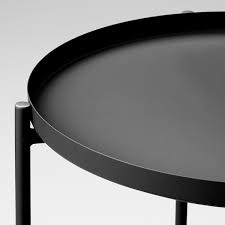 IKEA GLADOM Tray table, black, 45x53 cm FREE SHIPPING