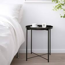 IKEA GLADOM Tray table, black, 45x53 cm FREE SHIPPING