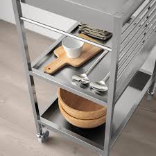 IKEA KUNGSFORS Kitchen trolley, stainless steel, 60x40 cm FREE SHIPPING