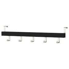 IKEA TJUSIG Hanger for door/wall, black, 60 cm