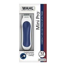 Wahl Mini Pro Touch-Up Corded Trimmer Kit 12pc, Blue FREE SHIPPING