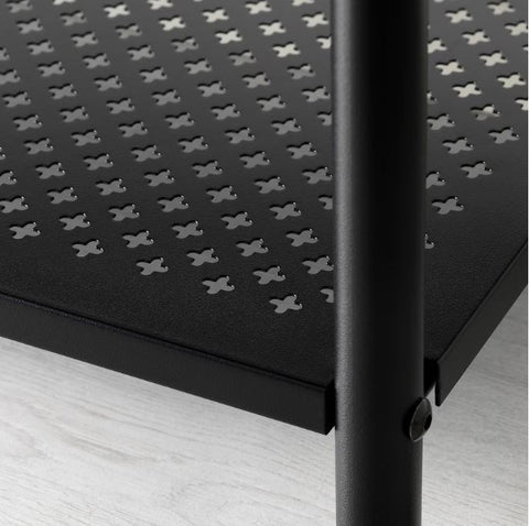 IKEA PINNIG Bench with Shoe Storage, Black 79x35x52 cm