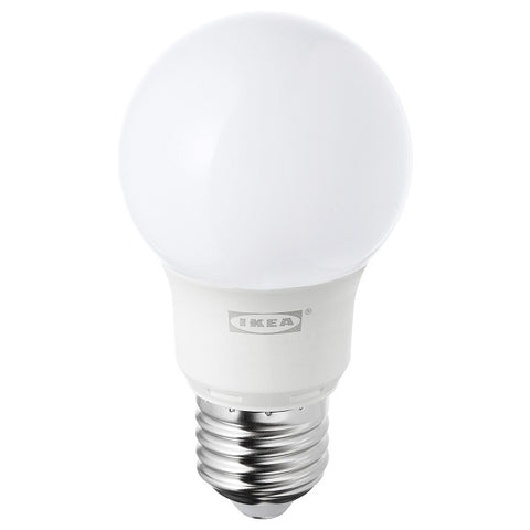 IKEA RYET LED BULB E27 400 LUMEN , Globe OPAL WHITE