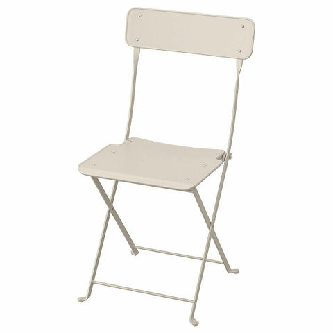 IKEA SALTHOLMEN Chair, Outdoor, Durable and hard-Wearing Foldable Beige