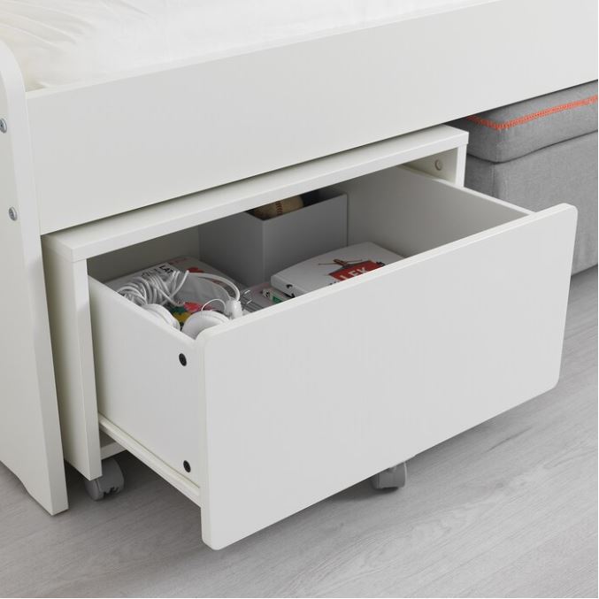 IKEA SLAKT Storage Box with Castors, 62x62x35 cm