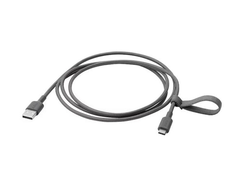 IKEA LILLHULT USB Type A To USB Type C Cord Dark Grey 1.5 m