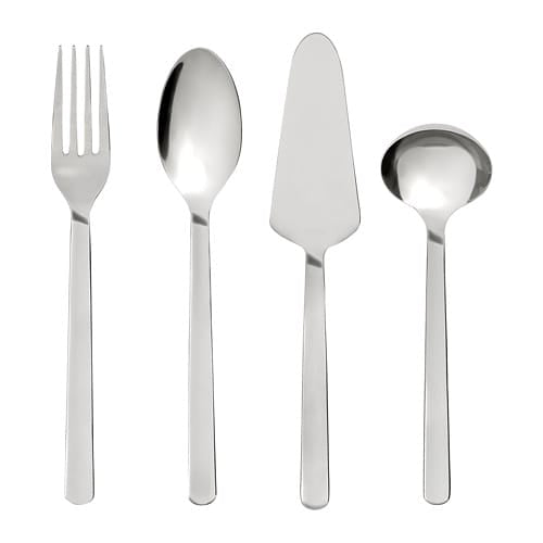 IKEA 365+ 4-Piece Serving Set, Stainless Steel