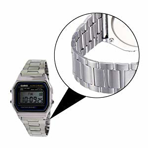 Casio Men’s A158WA-1DF Stainless Steel Digital Watch