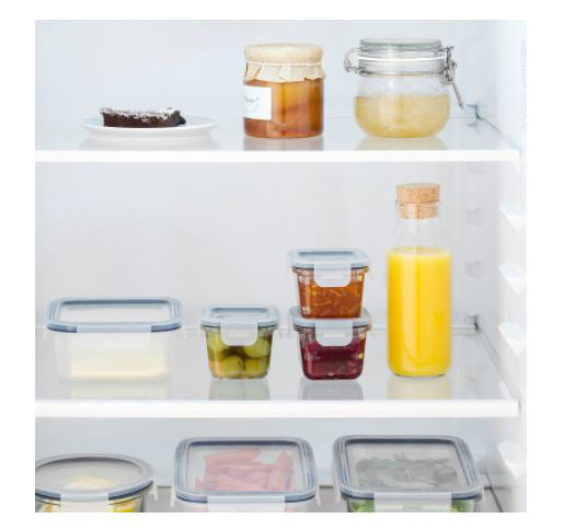 IKEA 365+ Food Container With Lid Square/Glass 180 ml 3 Pack