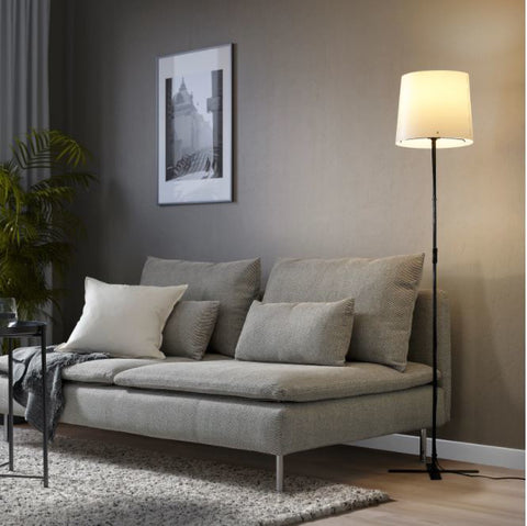 IKEA BARLAST Floor Lamp Black / White -150 cm