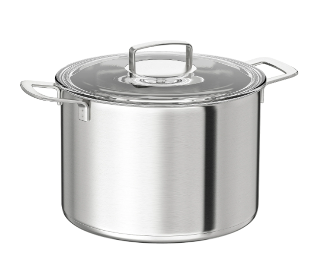 IKEA 365+ Stockpot With Lid, Cooking Pots,  Stainless Steel/Glass 10L