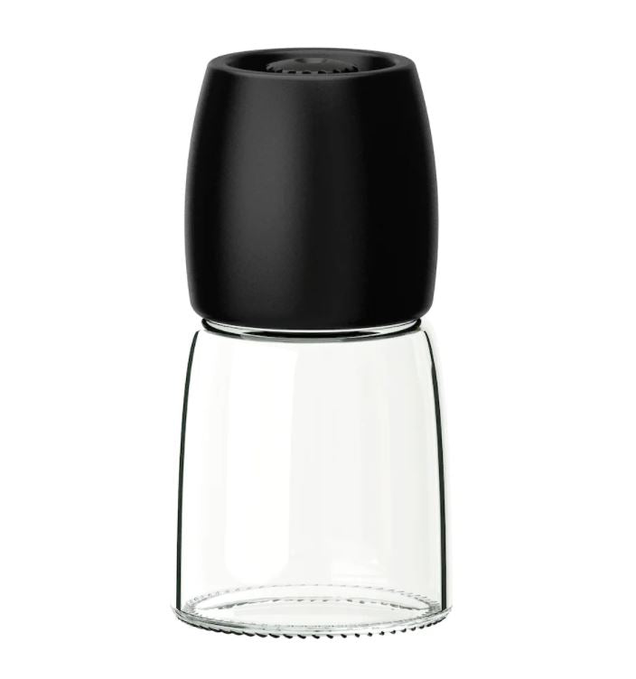 IKEA 365+ IHARDIG Spice Mill, Pepper Mill and Salt Mill, Spice Grinder with Adjustable Coarseness, Ceramic Rotor Black 12.5 cm