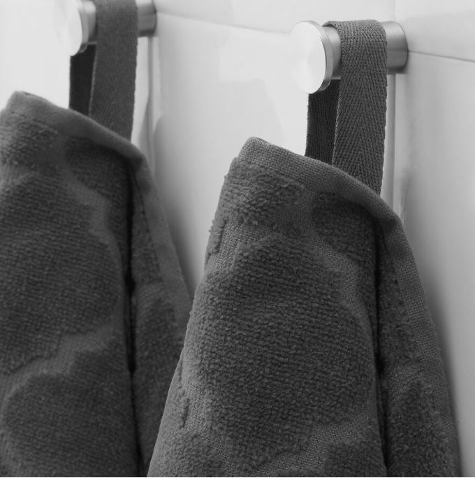 IKEA ALLSJON Washcloth, Washcloths Facecloths, Bathroom Washcloth, Grey 30x30 cm