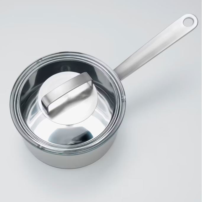 IKEA 365+ Saucepan With Lid, Stainless Steel - Glass 2L