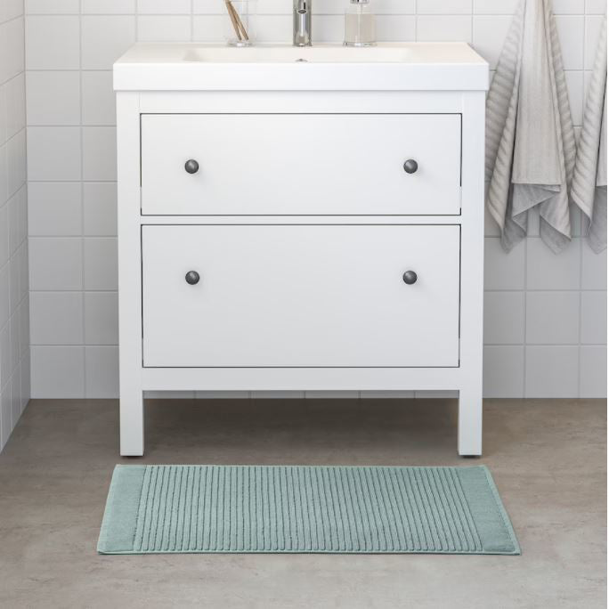 IKEA ALSTERN Bath Mat, Light Grey-Green 50x80 cm