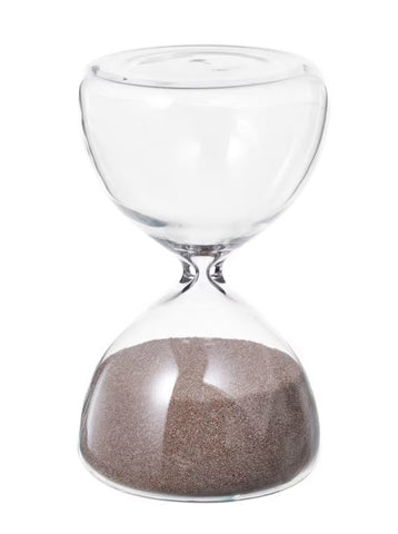 IKEA EFTERTANKA Decorative Hourglass, For Home Decoration, Clear Glass/Sand 10 cm