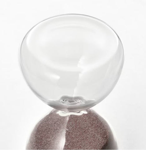 IKEA EFTERTANKA Decorative Hourglass, For Home Decoration, Clear Glass/Sand 10 cm