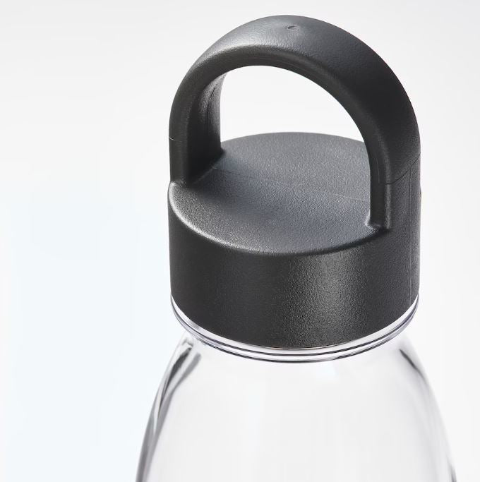 IKEA 365+ Water Bottle, Drinking Bottle, Durable Bottle, Plastic Bottle, Easy to Carry, Dark Grey 0.5 L