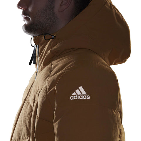 Adidas Big Baffle Casual Sports Zipper Men's Jacket Turmeric GQ2506