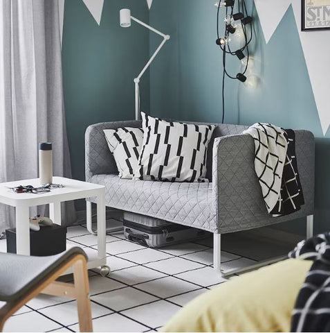 IKEA KNOPPARP 2-seat Sofa, Knisa Light Grey