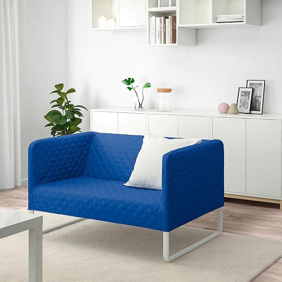 IKEA KNOPPARP 2-Seat Sofa, Knisa Bright Blue
