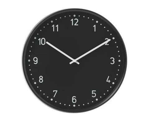 IKEA BONDIS Wall Clock, Black