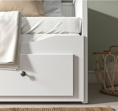 IKEA HEMNES Day-Bed Frame with 3 Drawers, White, 80×200 cm