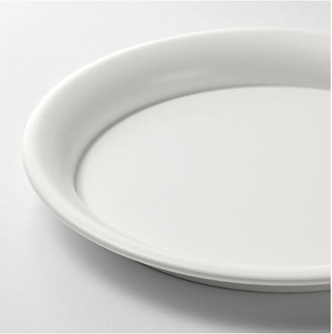 IKEA BIKARBONAT Saucer, In/Outdoor, White 21 cm