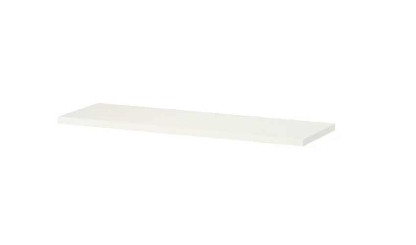 IKEA BURHULT Shelf, White, 59×20 cm