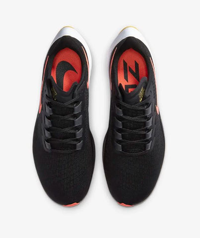Nike Air Zoom Pegasus 37 Men's Road Running Shoes, Black/Bright Mango